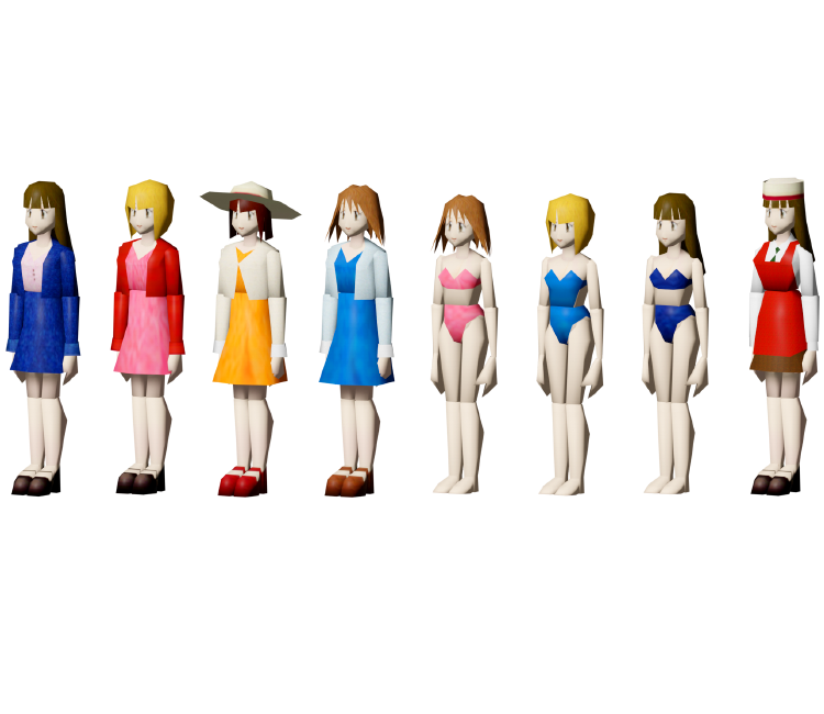 Adult female character lineup