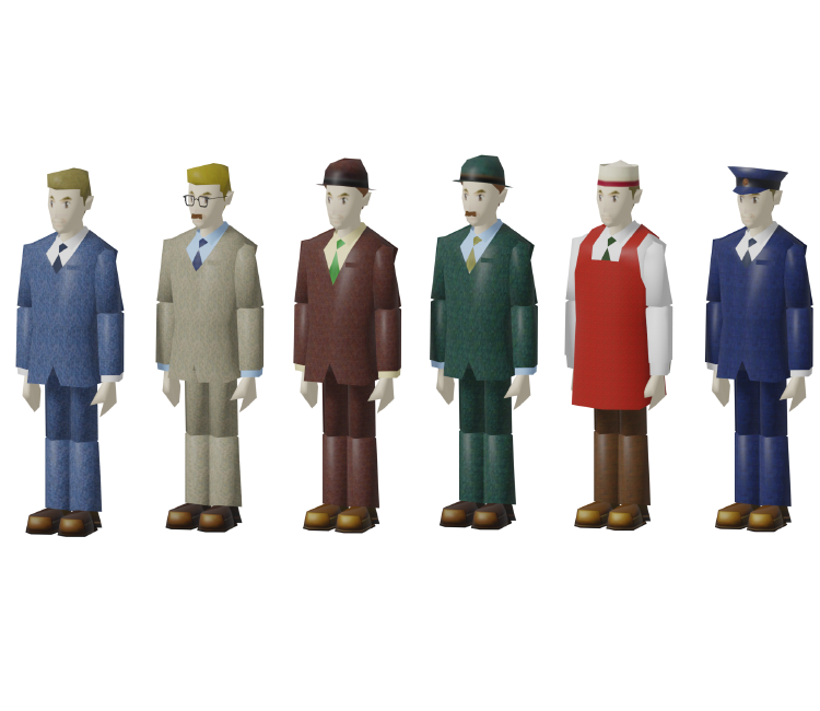 Adult male character lineup